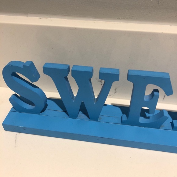 3/$20 🖤 Home Outfitters “SWEET” Block Sign - Picture 2 of 3